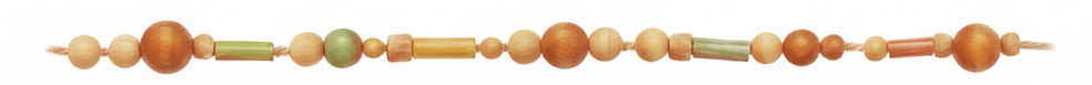 A string of wooden beads