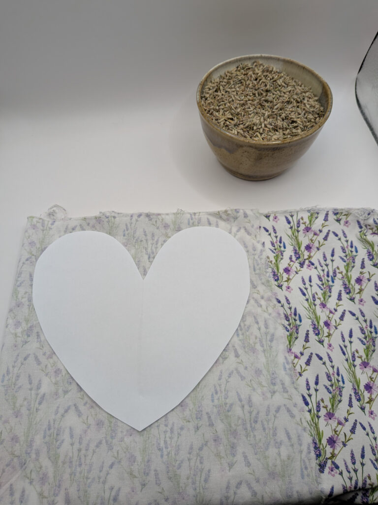 Steps for a sewing a lavender pillow.