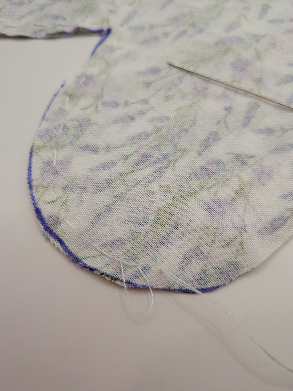 Steps for a sewing a lavender pillow.