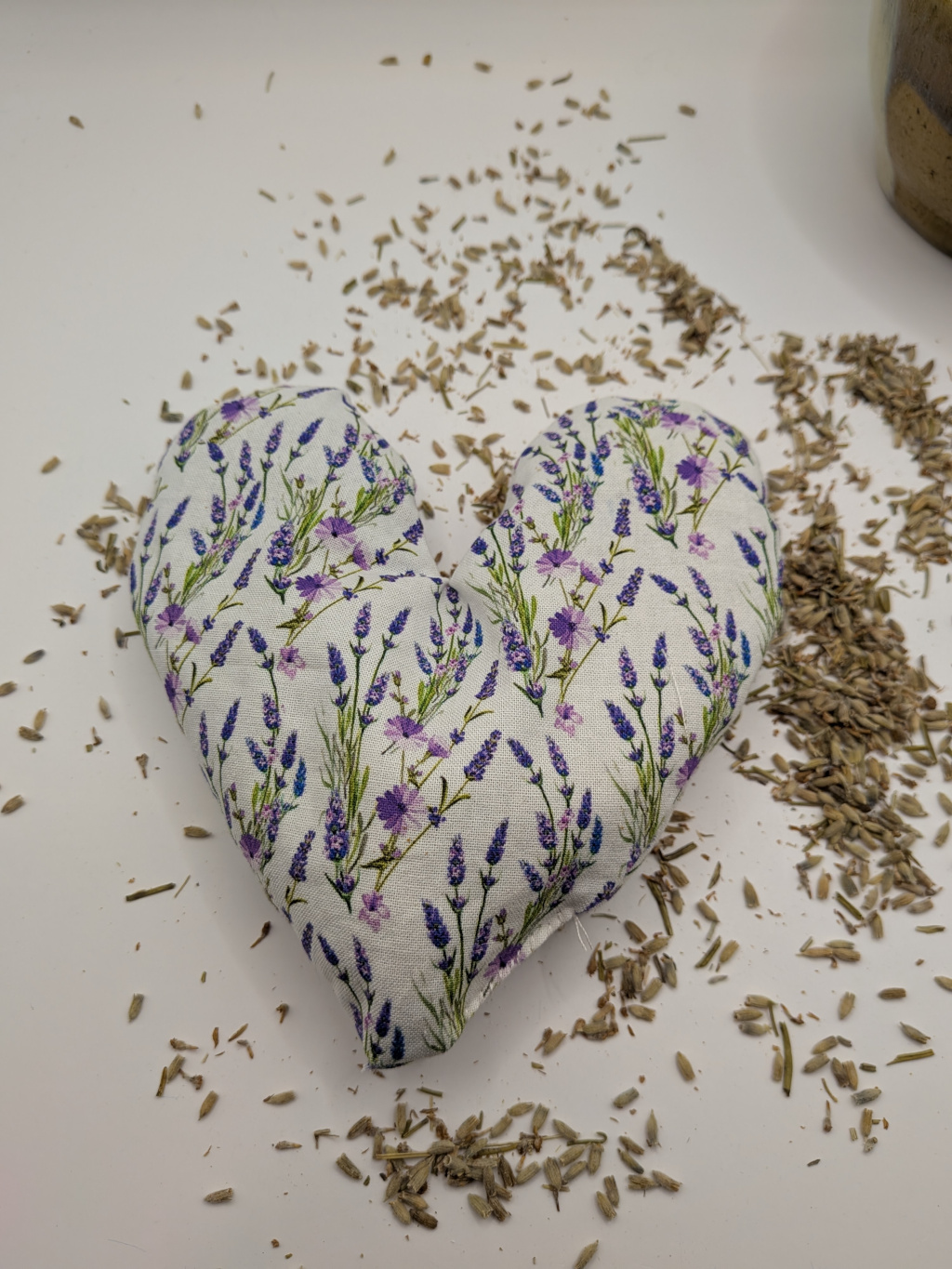 Steps for a sewing a lavender pillow.